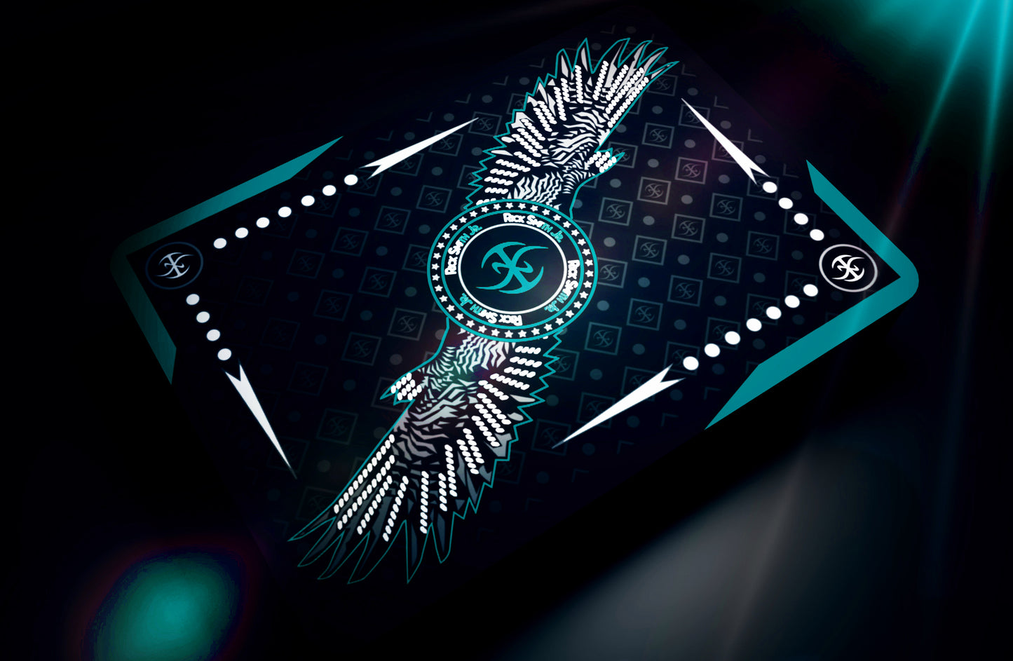 Falcon Playing Cards (Aqua Edition) with Printed Box