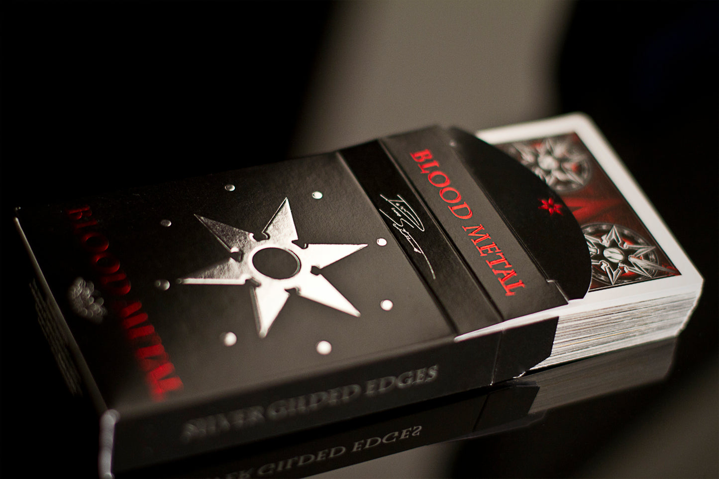 Blades Blood Metal with Silver Gilded Edges