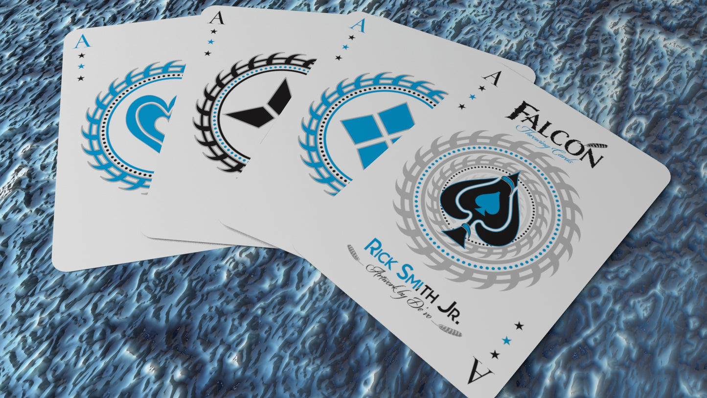Falcon Playing Cards (Ice Edition) Dual Holographic Foil Box
