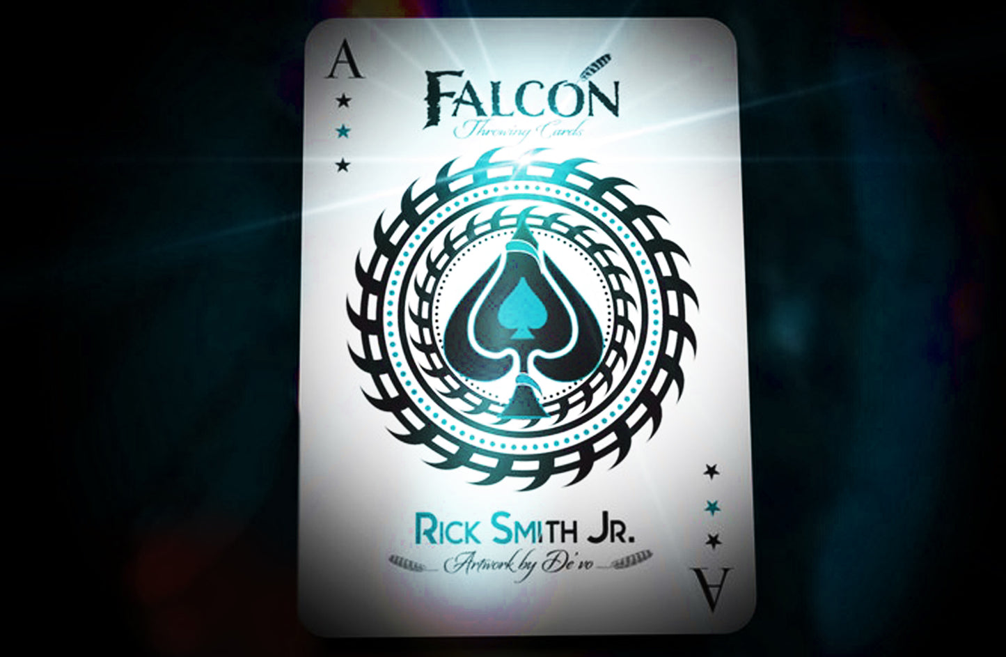Falcon Playing Cards (Aqua Edition) with Printed Box