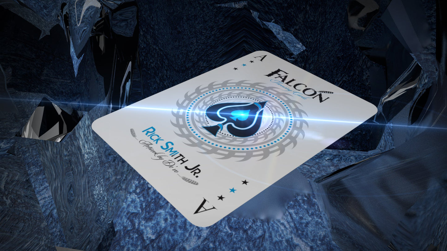Falcon Playing Cards (Ice Edition) Dual Holographic Foil Box plus Holographic Gilding