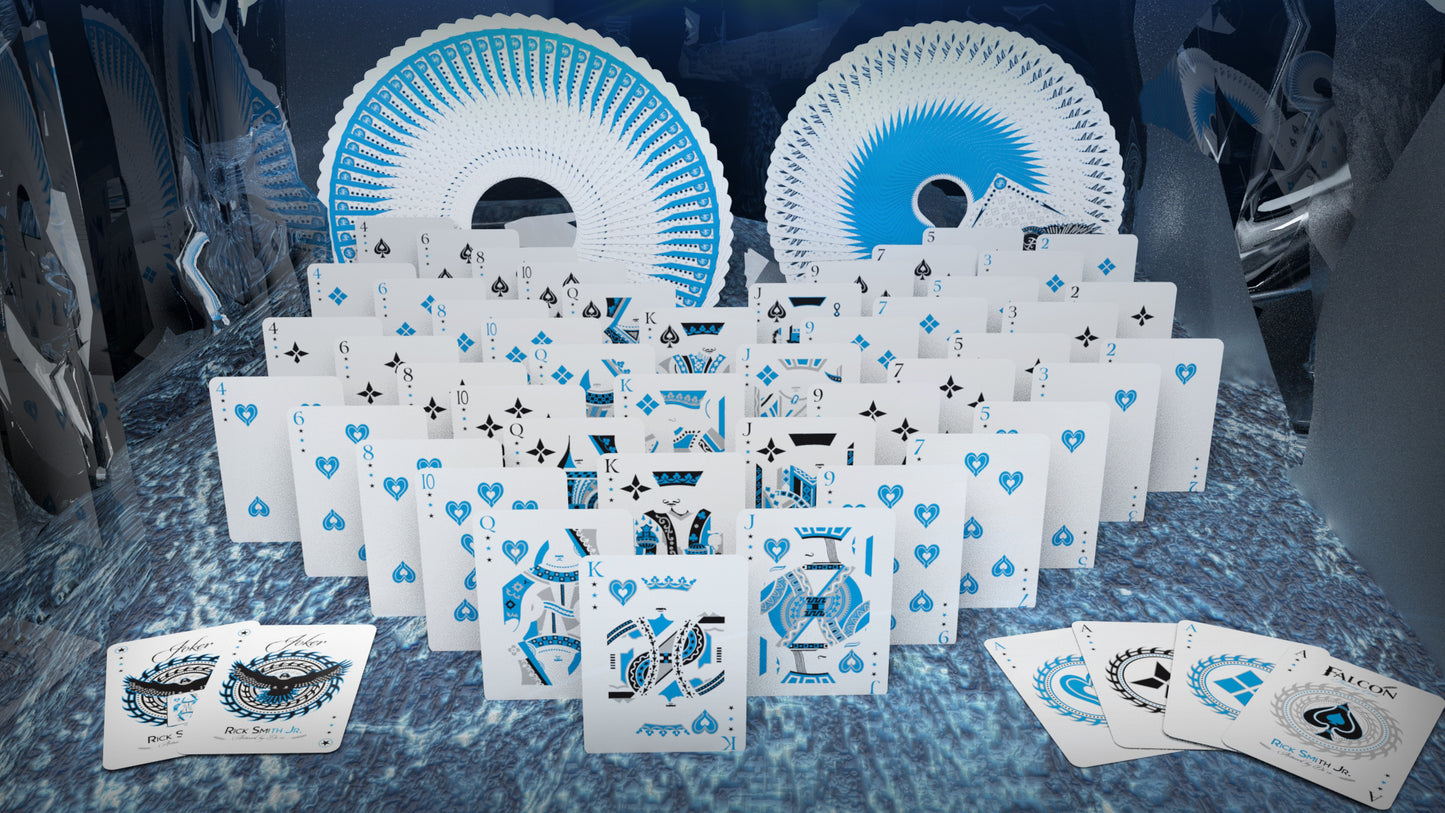 Falcon Playing Cards (Ice Edition) Dual Holographic Foil Box