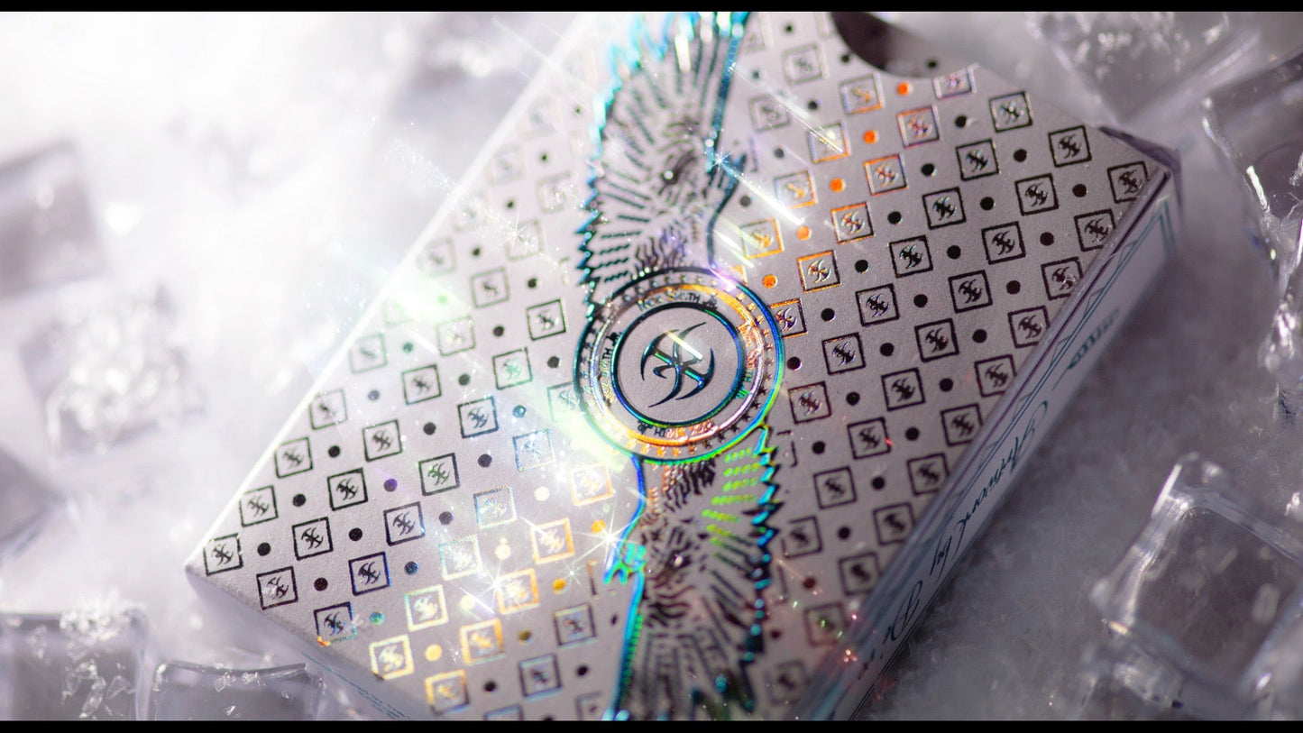 Falcon Playing Cards (Ice Edition) Dual Holographic Foil Box plus Holographic Gilding