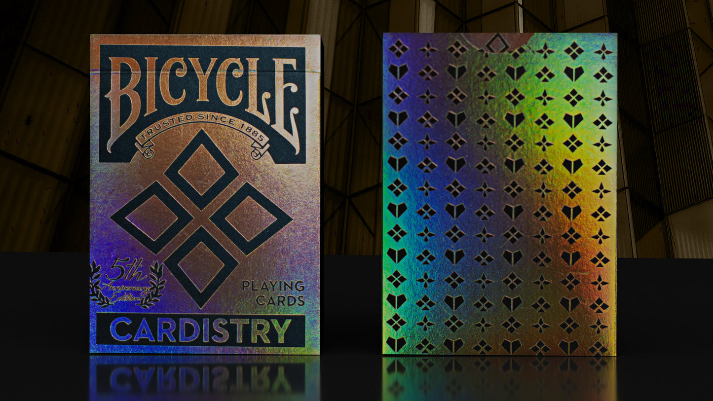 Bicycle Cardistry 5th Anniversary with Holographic Foil Box