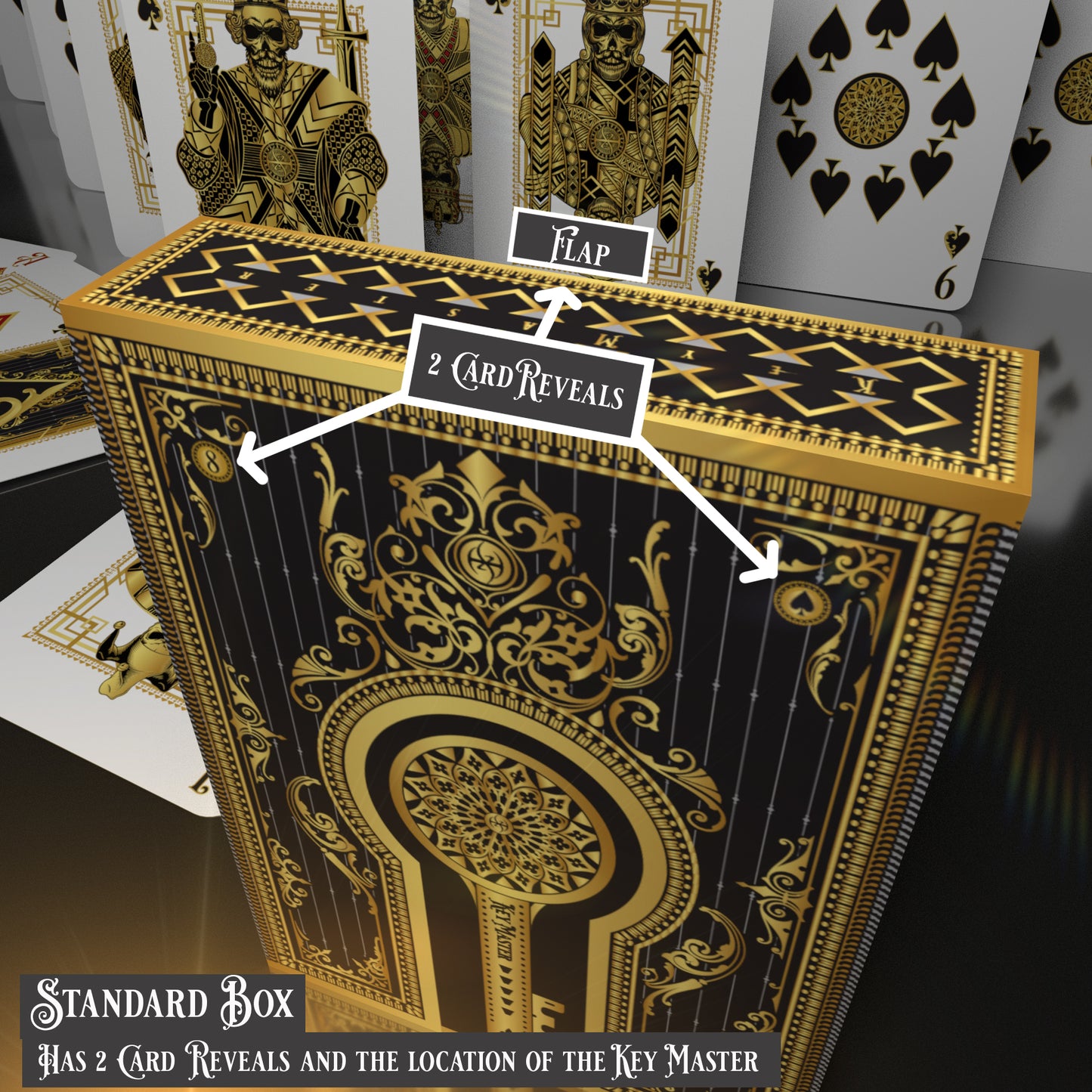 Secrets Of The Key Master Gold with Printed Box