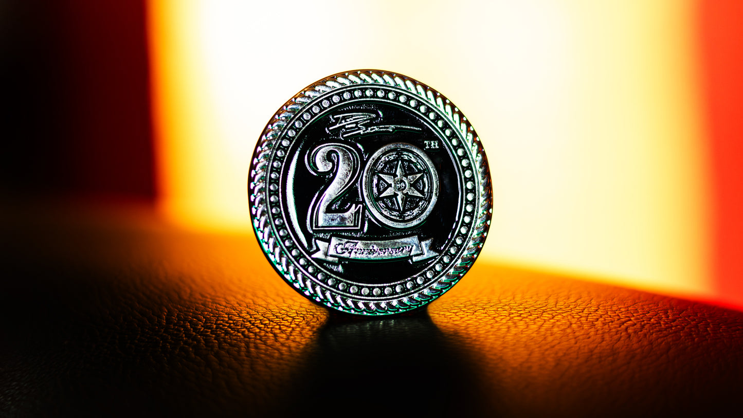 20th Anniversary Numbered Coin - Must ADD TO CART for Special