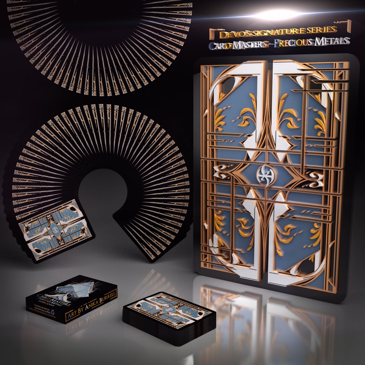 Card Masters Precious Metals - Black - Foil Box plus Rose Gold Gilded