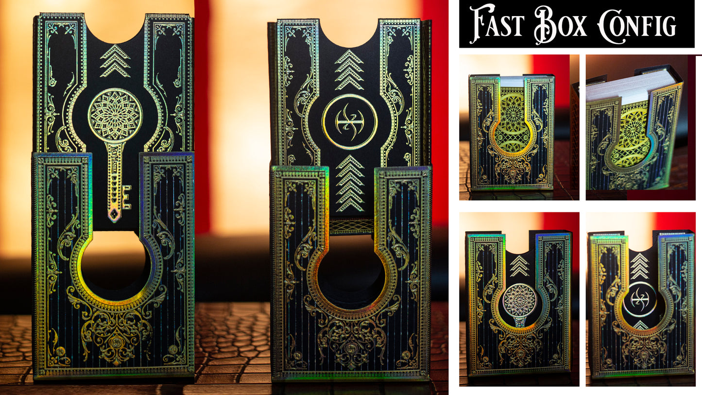 Secrets of the Key Master with Gold Holographic Foil Drawer Box