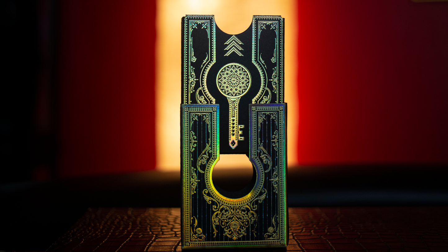 Secrets of the Key Master with Gold Holographic Foil Drawer Box