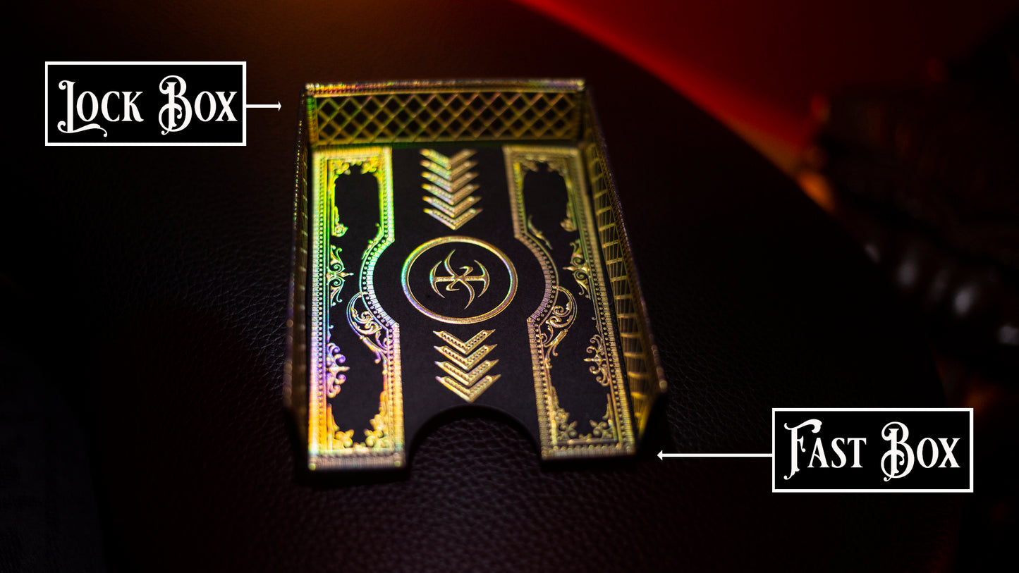 Secrets of the Key Master with Gold Holographic Foil Drawer Box