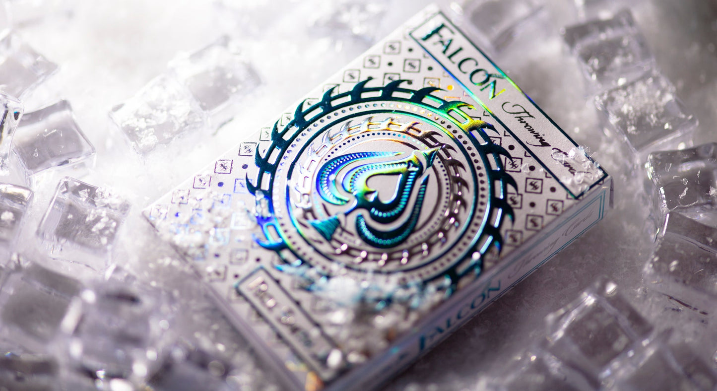 Falcon Playing Cards (Ice Edition) Dual Holographic Foil Box plus Holographic Gilding