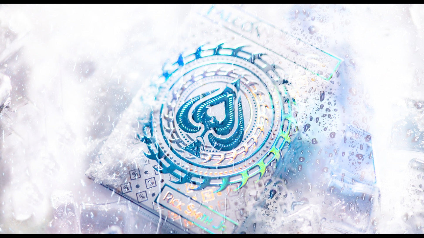 Falcon Playing Cards (Ice Edition) Dual Holographic Foil Box plus Holographic Gilding