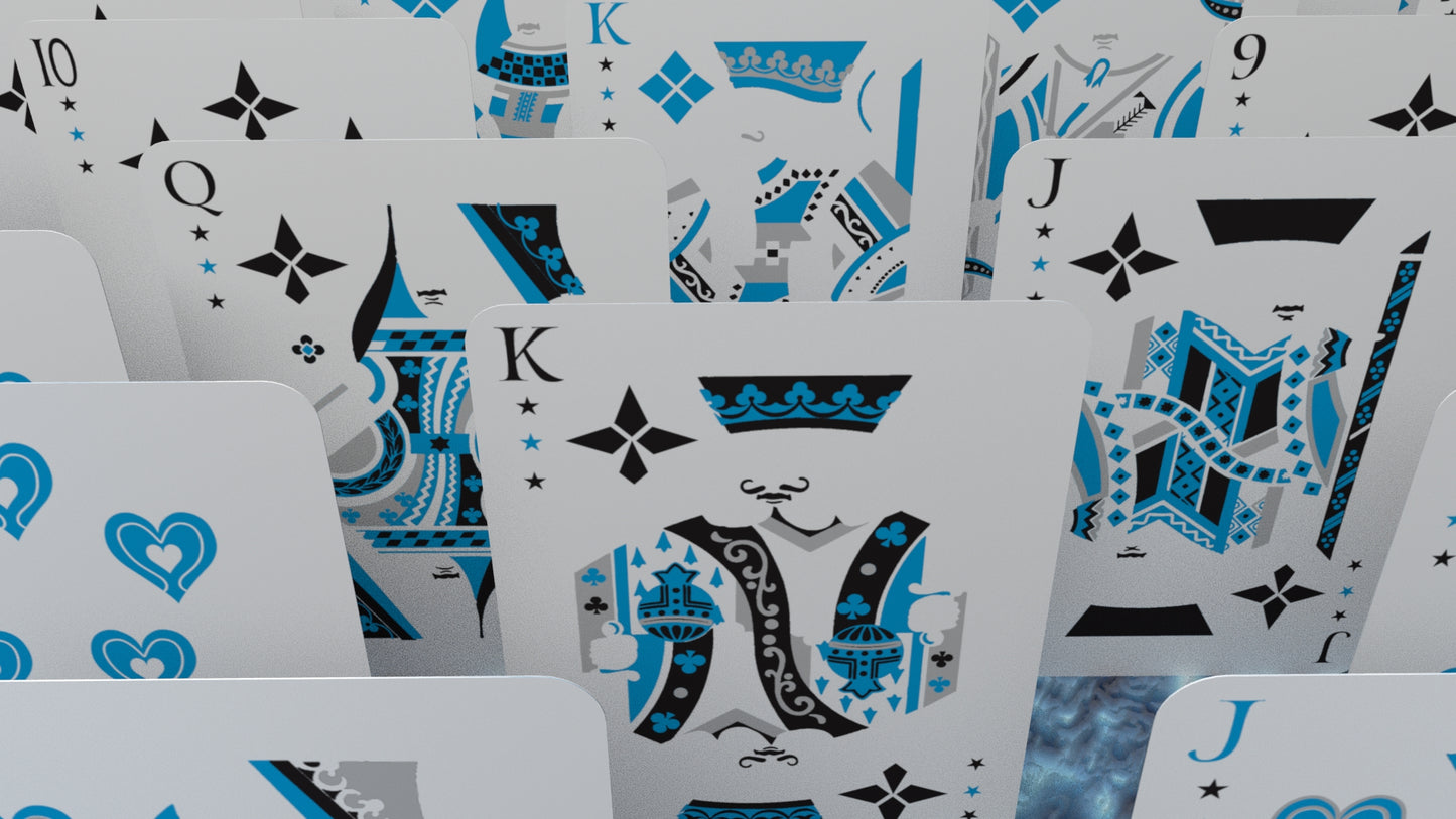 Falcon Playing Cards (Ice Edition) with Players Box