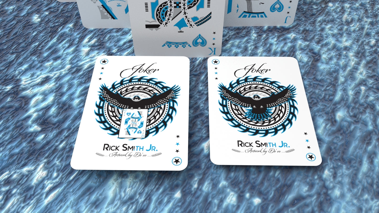 Falcon Playing Cards (Ice Edition) with Players Box