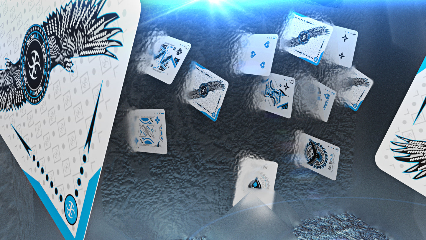 Falcon Playing Cards (Ice Edition) with Players Box