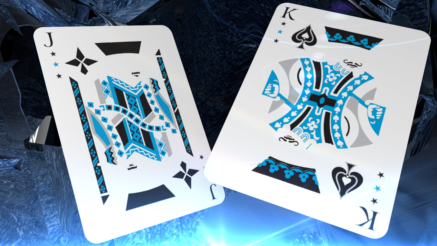 Falcon Playing Cards (Ice Edition) with Players Box