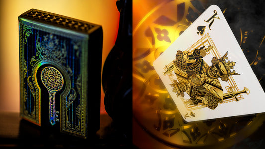 Secrets of the Key Master with Gold Holographic Foil Drawer Box