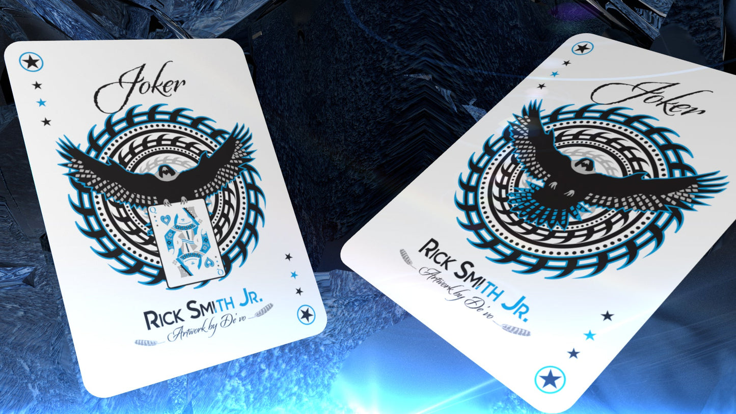 Falcon Playing Cards (Ice Edition) Dual Holographic Foil Box plus Holographic Gilding