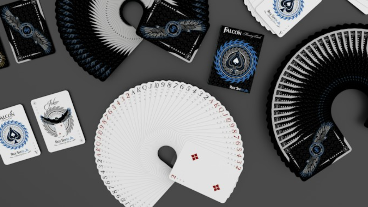 Falcon Playing Cards (Silver Edition) with Foil Box